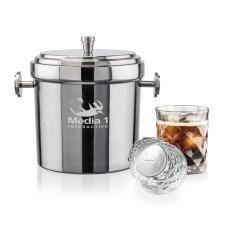 Milano Ice Bucket & Woodward On-the-Rocks Set - Corporate Gifts