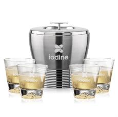 Genoa Ice Bucket & Aspen On-the-Rocks Set - Barware Gift Sets