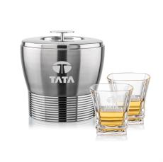 Genoa Ice Bucket & Bentley On-the-Rocks Set - Glasses Sets