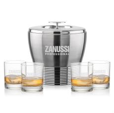 Genoa Ice Bucket & Chelsea On-the-Rocks Set - Barware Gift Sets