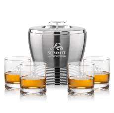Genoa Ice Bucket & Dresden On-the-Rocks Set - Barware Gift Sets
