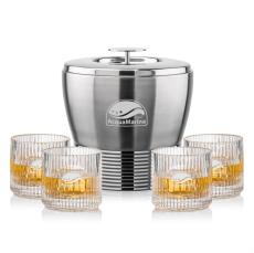 Genoa Ice Bucket & Dillard On-the-Rocks Set - Barware Gift Sets