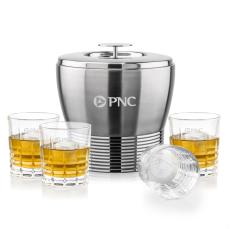 Genoa Ice Bucket & Fortino On-the-Rocks Set - Barware Gift Sets