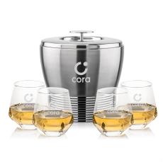 Genoa Ice Bucket & Hartsdale On-the-Rocks Set - Barware Gift Sets