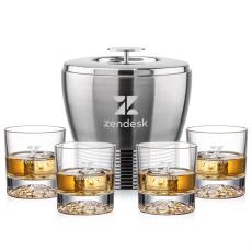 Genoa Ice Bucket & Heathfield On-the-Rocks Set - Barware Gift Sets
