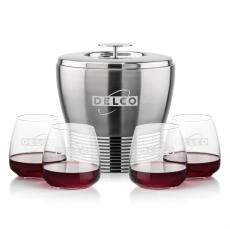 Genoa Ice Bucket & Hogarth On-the-Rocks Set - Barware Gift Sets