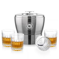 Genoa Ice Bucket & Hartmann On-the-Rocks Set - Barware Gift Sets