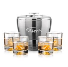 Genoa Ice Bucket & Hadley On-the-Rocks Set - Barware Gift Sets