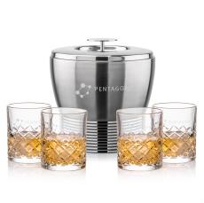 Genoa Ice Bucket & Longford On-the-Rocks Set - Barware Gift Sets