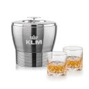 Genoa Ice Bucket & Park Lane On-the-Rocks Set