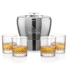 Genoa Ice Bucket & Templeton On-the-Rocks Set - Barware Gift Sets