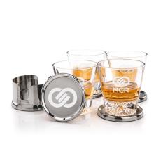 Baldoni Coasters & Aspen On-the-Rocks Set - Corporate Gifts