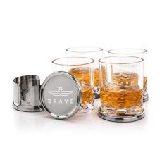 Baldoni Coasters & Brentwood On-the-Rocks Set - Glasses Sets