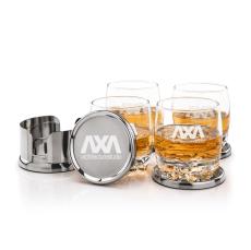 Baldoni Coasters & Haddington On-the-Rocks Set - Corporate Gifts