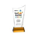 Burnett VividPrint&trade; Award on Newhaven Base - Amber