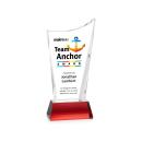 Burnett VividPrint&trade; Award on Newhaven Base - Red