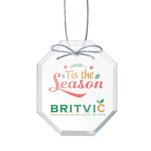 Corporate Gifts - Ornaments - Starfire Ornament - Long Octagon VividPrint&trade;