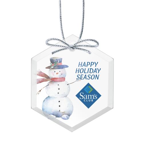 Corporate Gifts - Ornaments - Starfire Ornament - Hexagon VividPrint&trade;