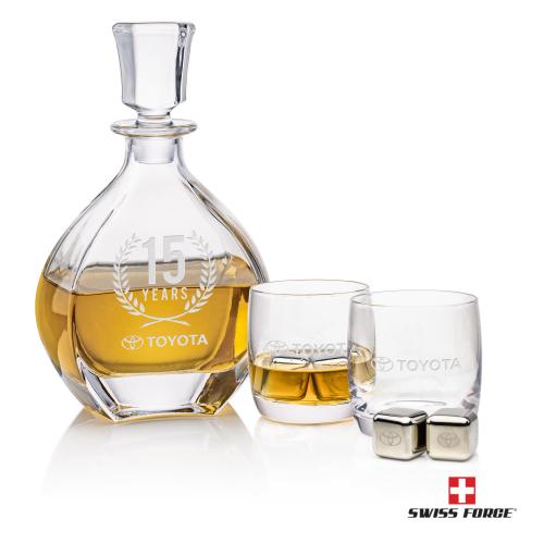 Corporate Gifts - Barware - Barware Gift Sets - Oakville Decanter Set & Ice Cubes