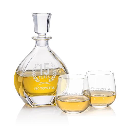 Corporate Gifts - Barware - Barware Gift Sets - Oakville Decanter & Garland OTR Set