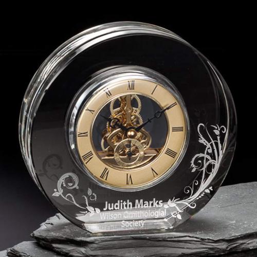 Recognition Awards - Crystal Awards - New York Clock - Gold