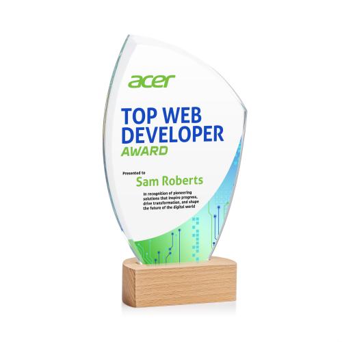 Recognition Awards - Crystal Awards - Clarence VividPrint&trade; Award