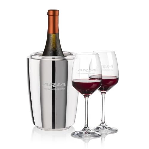 Corporate Gifts - Barware - Glasses Sets - Pescara Wine Cooler & Oldham Wine Set