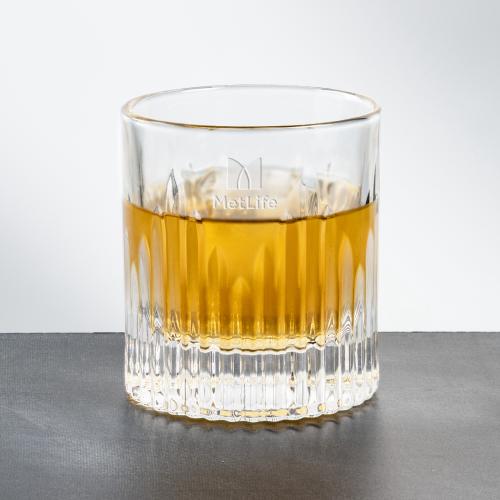 Corporate Gifts - Barware - On the Rocks Tumblers & Glasses - Caldari OTR - Deep Etch