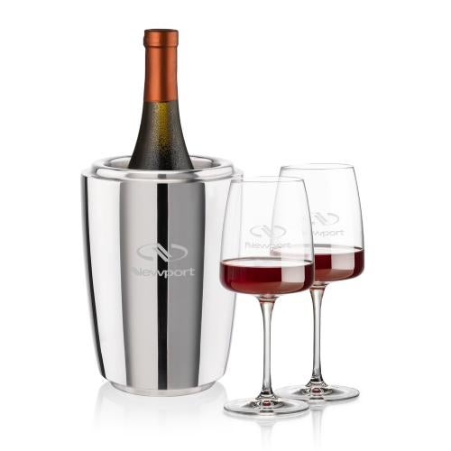 Corporate Gifts - Barware - Wine & Champagne - Wine Coolers - Pescara Wine Cooler & Dunhill Wine Set
