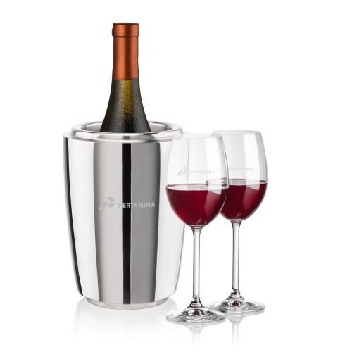 Corporate Gifts - Barware - Wine & Champagne - Wine Coolers - Pescara Wine Cooler & Naples Wine Set