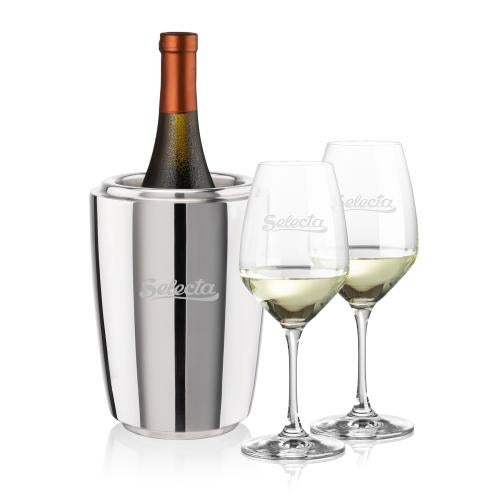 Corporate Gifts - Barware - Wine & Champagne - Wine Coolers - Pescara Wine Cooler & Santiago Wine Set