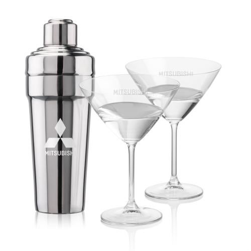 Corporate Gifts - Barware - Glasses Sets - Milano Shaker & Coleford Martini Set