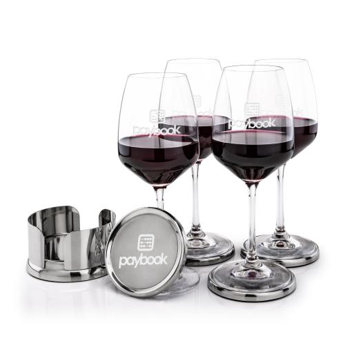 Corporate Gifts - Barware - Glasses Sets - Baldoni Coasters & Oldham Wine Set