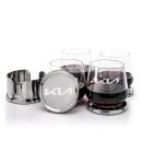 Baldoni Coasters & Garland Stemless Wine Set
