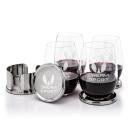 Baldoni Coasters & Laurent Stemless Wine Set