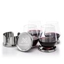 Baldoni Coasters & Reina Stemless Wine Set