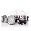 Baldoni Coasters & Stanford Stemless Wine Set