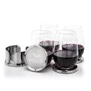 Baldoni Coasters & Templeton Stemless Wine Set