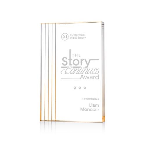 Recognition Awards - Acrylic Awards - Haverton Award - Gold