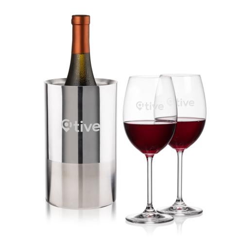 Corporate Gifts - Barware - Wine & Champagne - Wine Coolers - Catania Wine Cooler & Blyth Wine Set