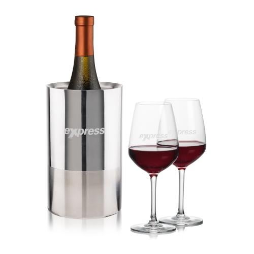 Corporate Gifts - Barware - Barware Gift Sets - Catania Wine Cooler & Mandelay Wine Set