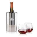 Catania Wine Cooler & Sturgis Stemless Wine Set