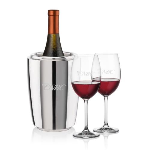 Corporate Gifts - Barware - Barware Gift Sets - Pescara Wine Cooler & Coleford Wine Set