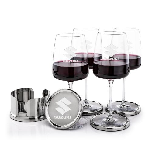 Corporate Gifts - Barware - Glasses Sets - Baldoni Coasters & Dunhill Wine Set