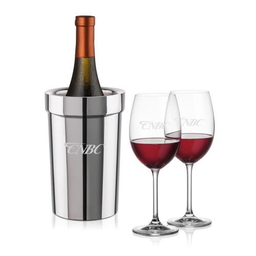 Corporate Gifts - Barware - Wine & Champagne - Wine Coolers - Milano Wine Cooler & Coleford Wine Set