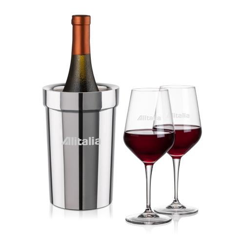 Corporate Gifts - Barware - Wine & Champagne - Wine Coolers - Milano Wine Cooler & Germain Wine Set