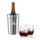 Milano Wine Cooler & Crestview Stemless Wine Set