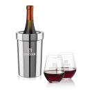 Milano Wine Cooler & Reina Stemless Wine Set