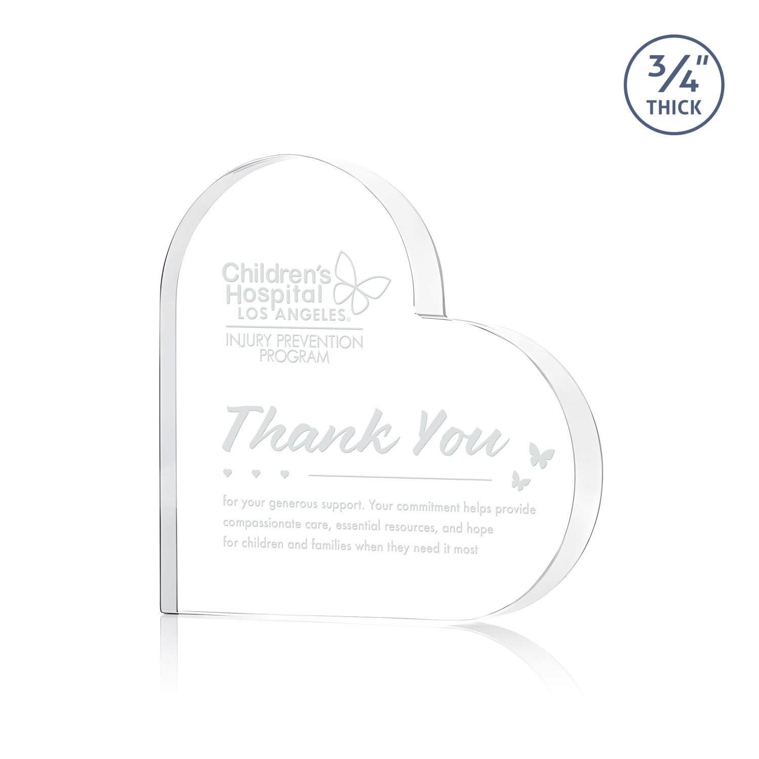 Davina Heart Award - Clear DSS2561 | Crystal Awards