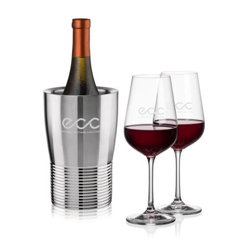 Corporate Gifts - Barware - Barware Gift Sets - Genoa Wine Cooler & Laurent Wine Set